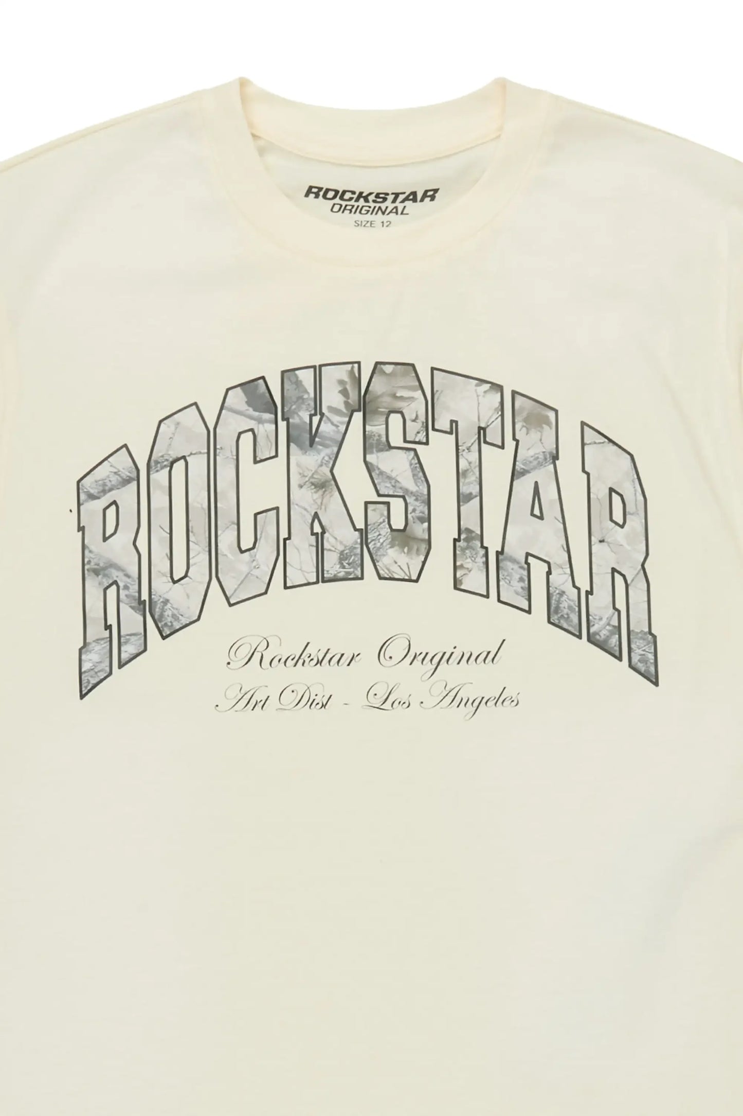 Boys Alas Beige Boxy Tee