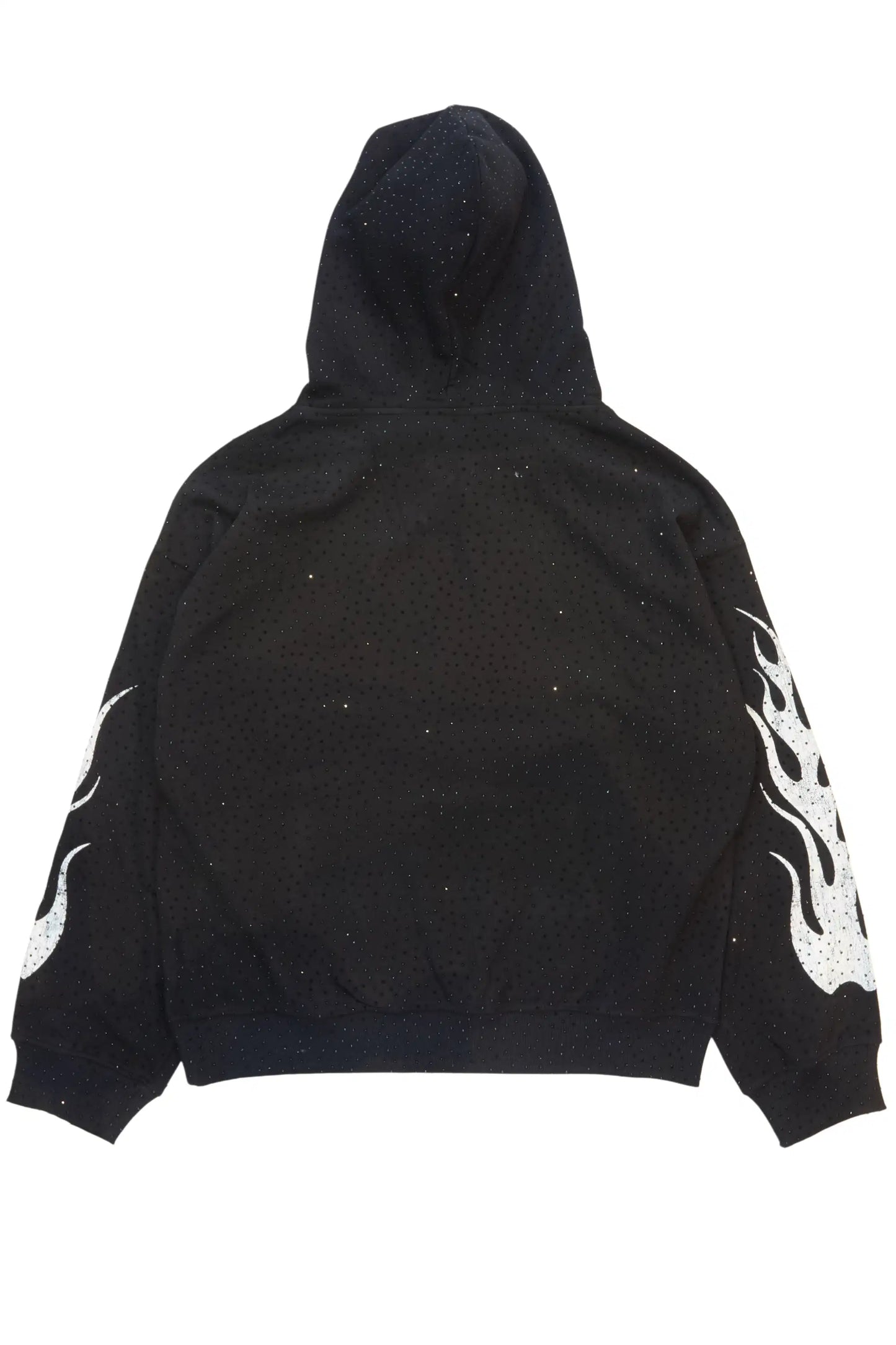 Adrianne Black Rhinestone Hoodie