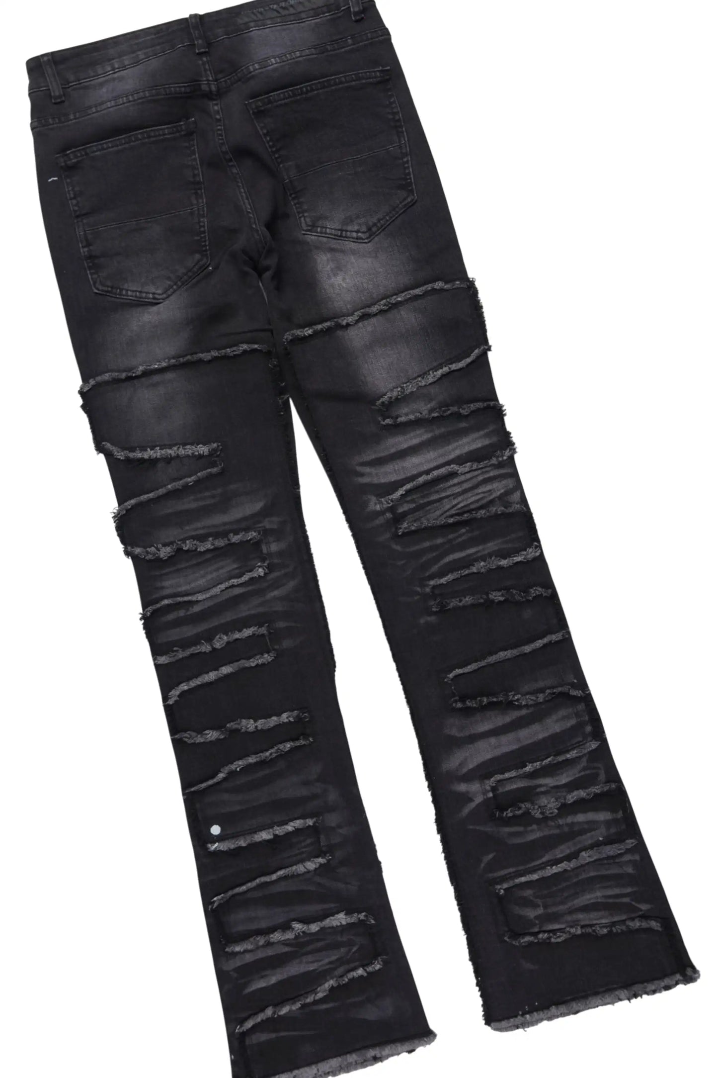 Amos Grey/Dark Grey Hoodie/Stacked Flare Jean Set