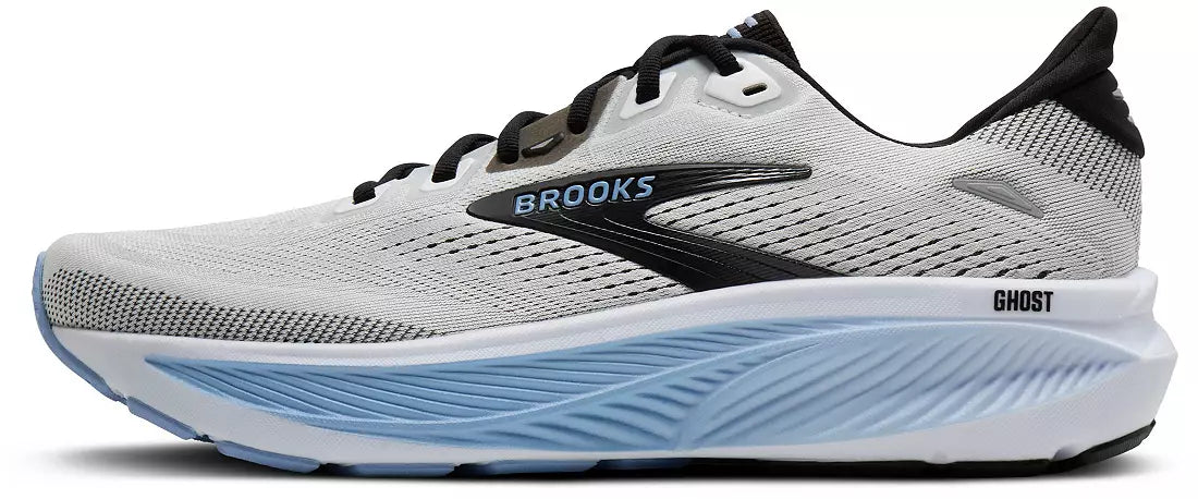 Brooks Men's Ghost 18 (Wide) - White/Black/Open Air