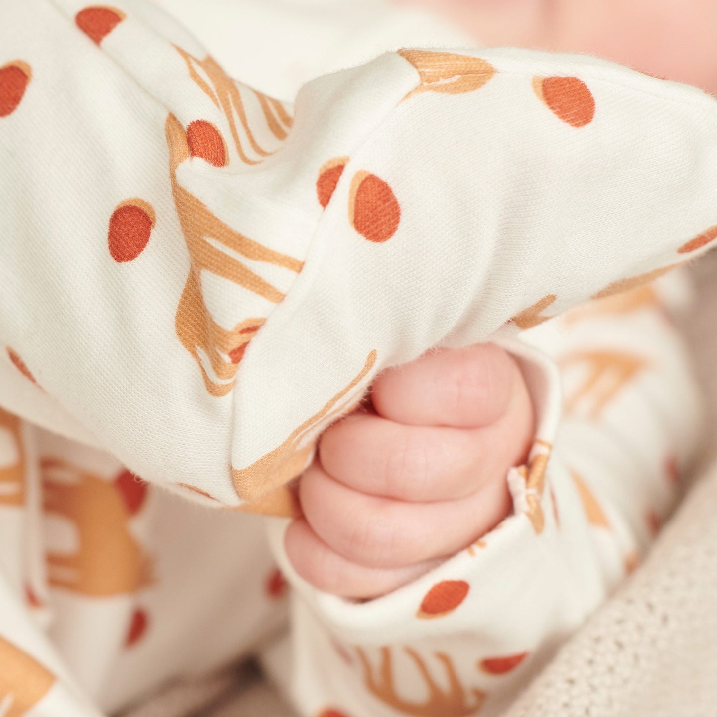 Giraffe Zip-Up Sleepsuit Twin Set