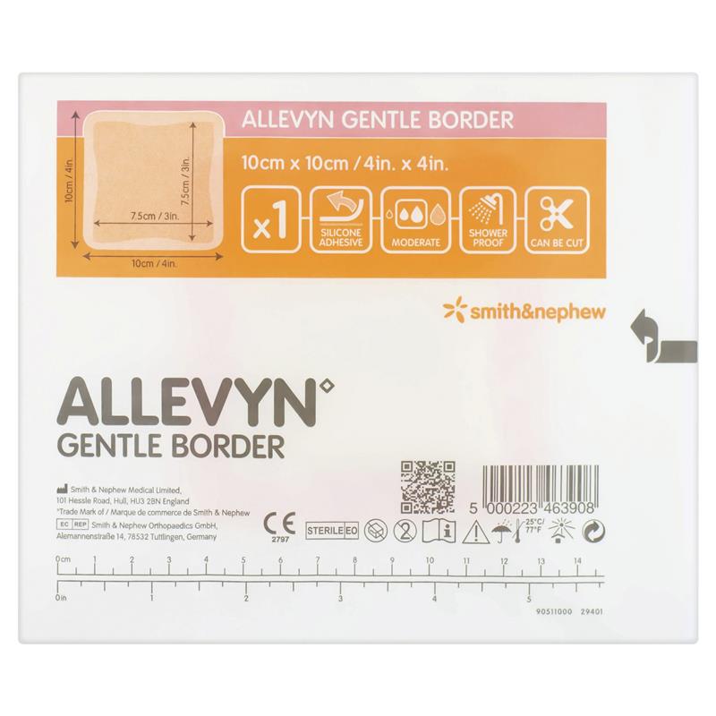 Allevyn Gentle Border 10cm x 10cm Single Dressing