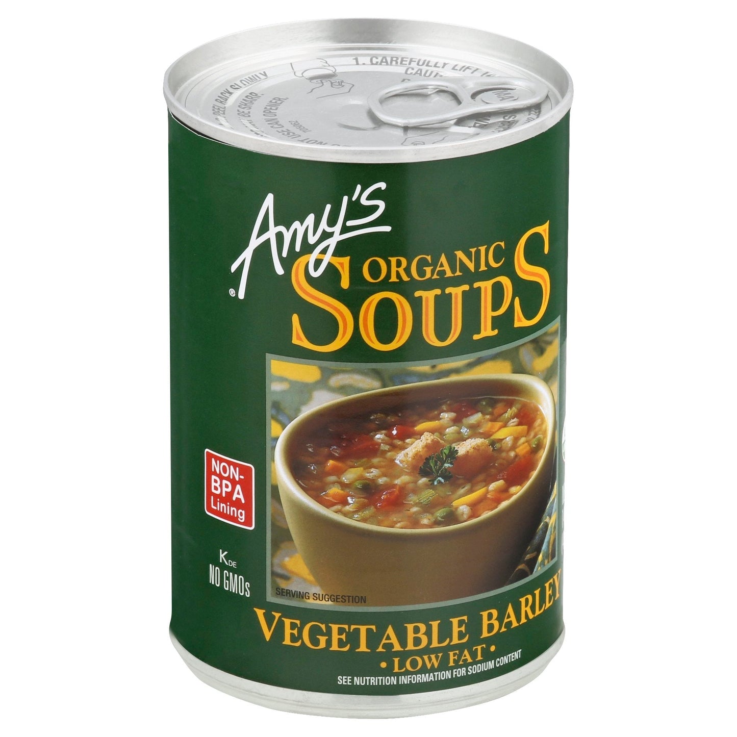 Amy's Organic Low Fat Vegetable Barley Soup - 14.1 OZ 12 Pack