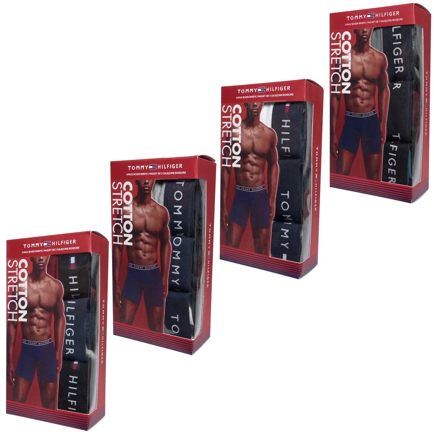 Tommy Hilfiger 3 Pack Cotton Stretch Boxer Briefs
