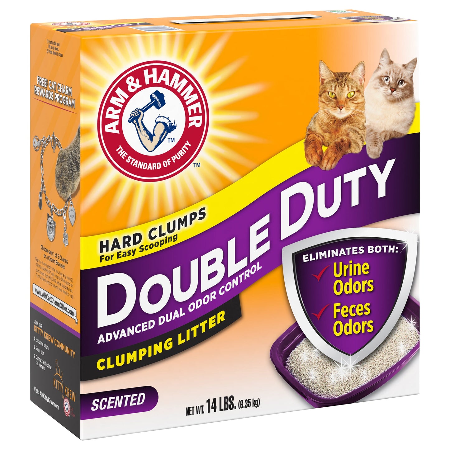 Arm & Hammer Cat Litter Double Duty - 14 LB 3 Pack
