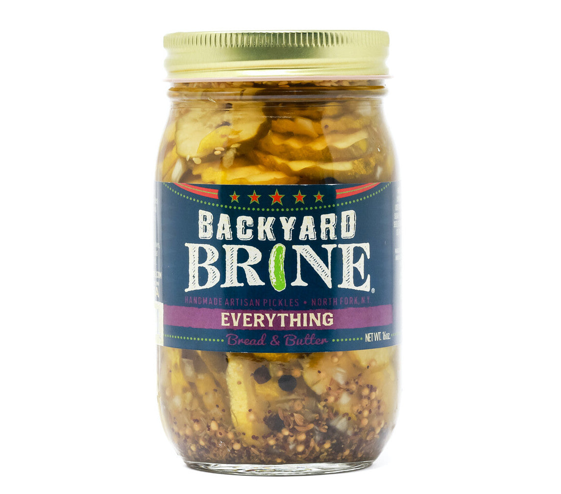 Backyard Brine Everything - Bread & Butter - 16 OZ 6 Pack