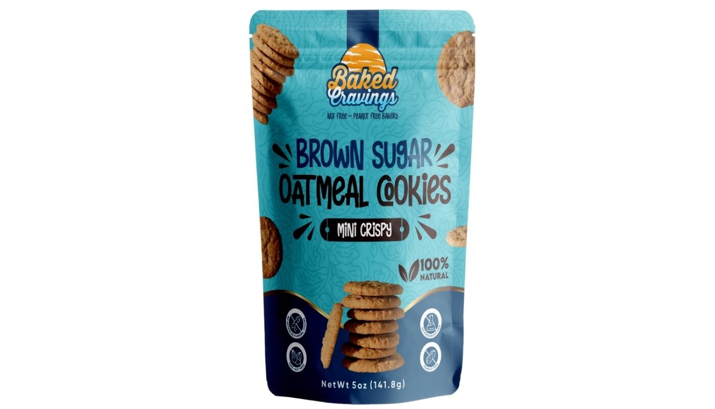 Baked Cravings BAKED CRAVINGS BROWN SUGAR COOKIE BAG - 5 OZ 6 Pack