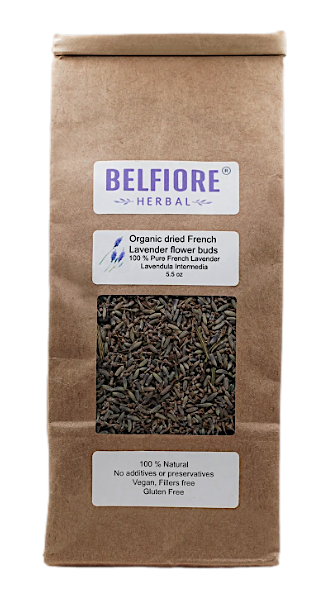 Belfiore Herbal Cosmetics Dried Lavender Buds - 5.5 OZ 12 Pack