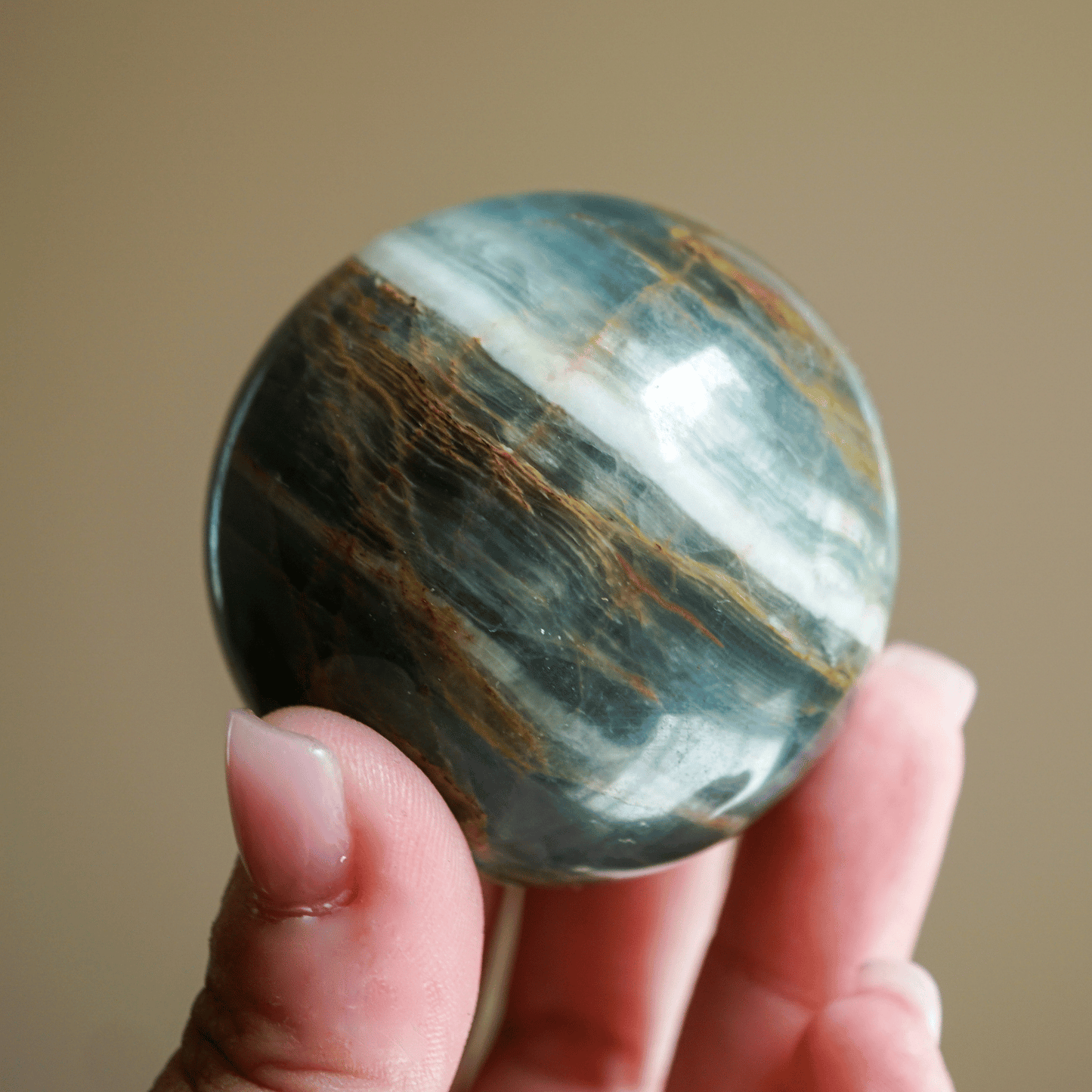 Blue Onyx Sphere