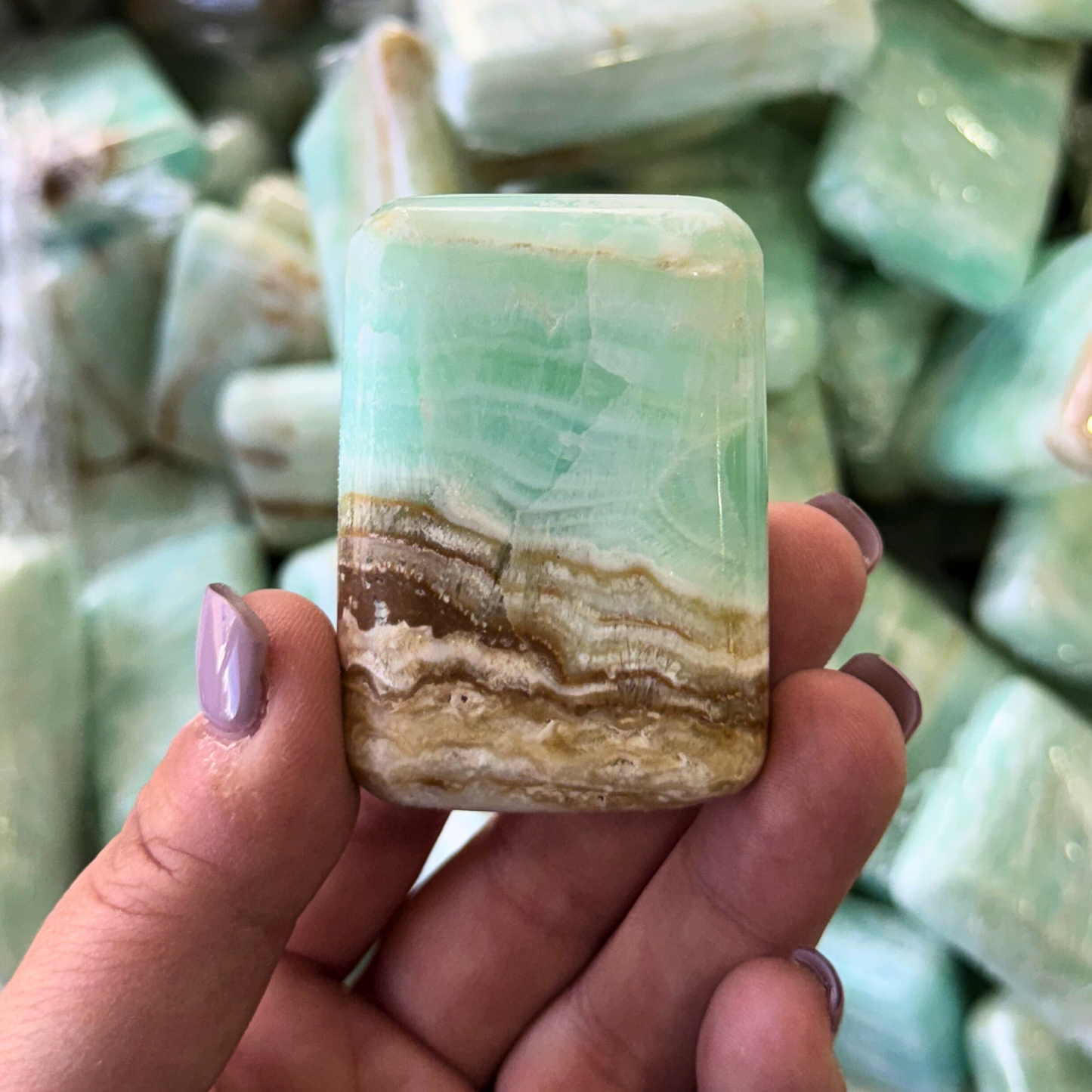 Caribbean Calcite Pillow Stone