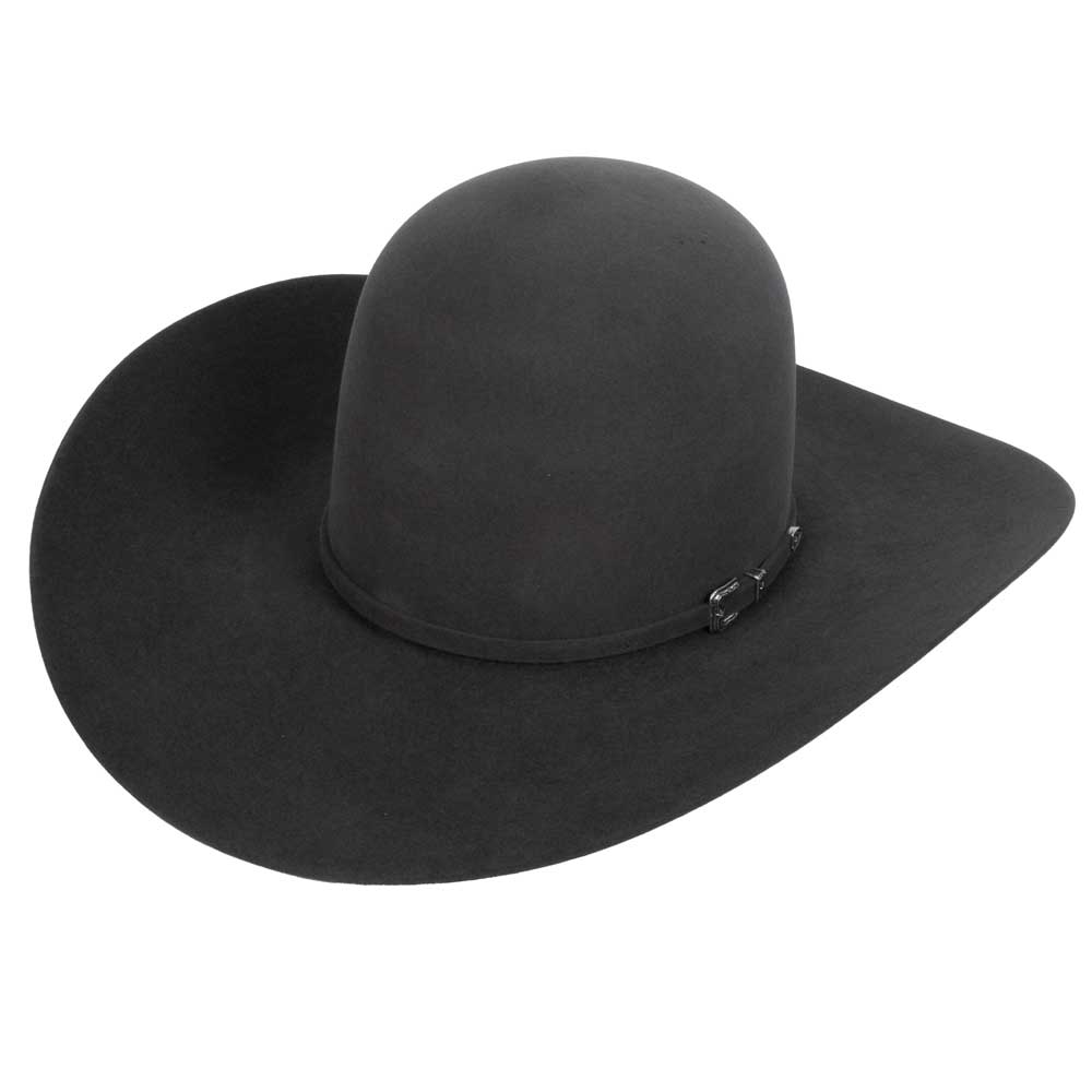 American 10X Steel 4 1/2" Open Crown Felt Hat
