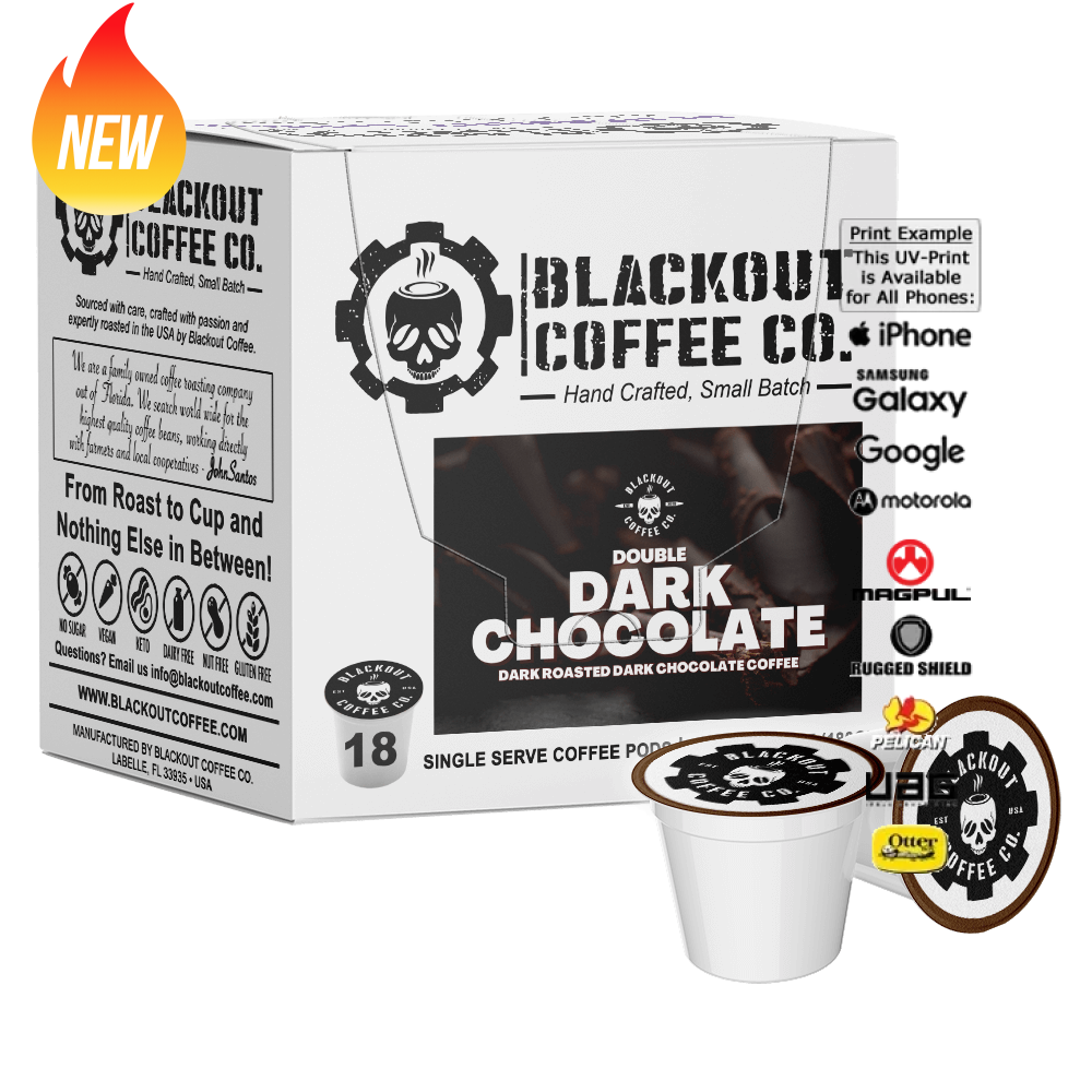 DOUBLE DARK CHOCOLATE - FLAVORED COFFEE PODS 18CT