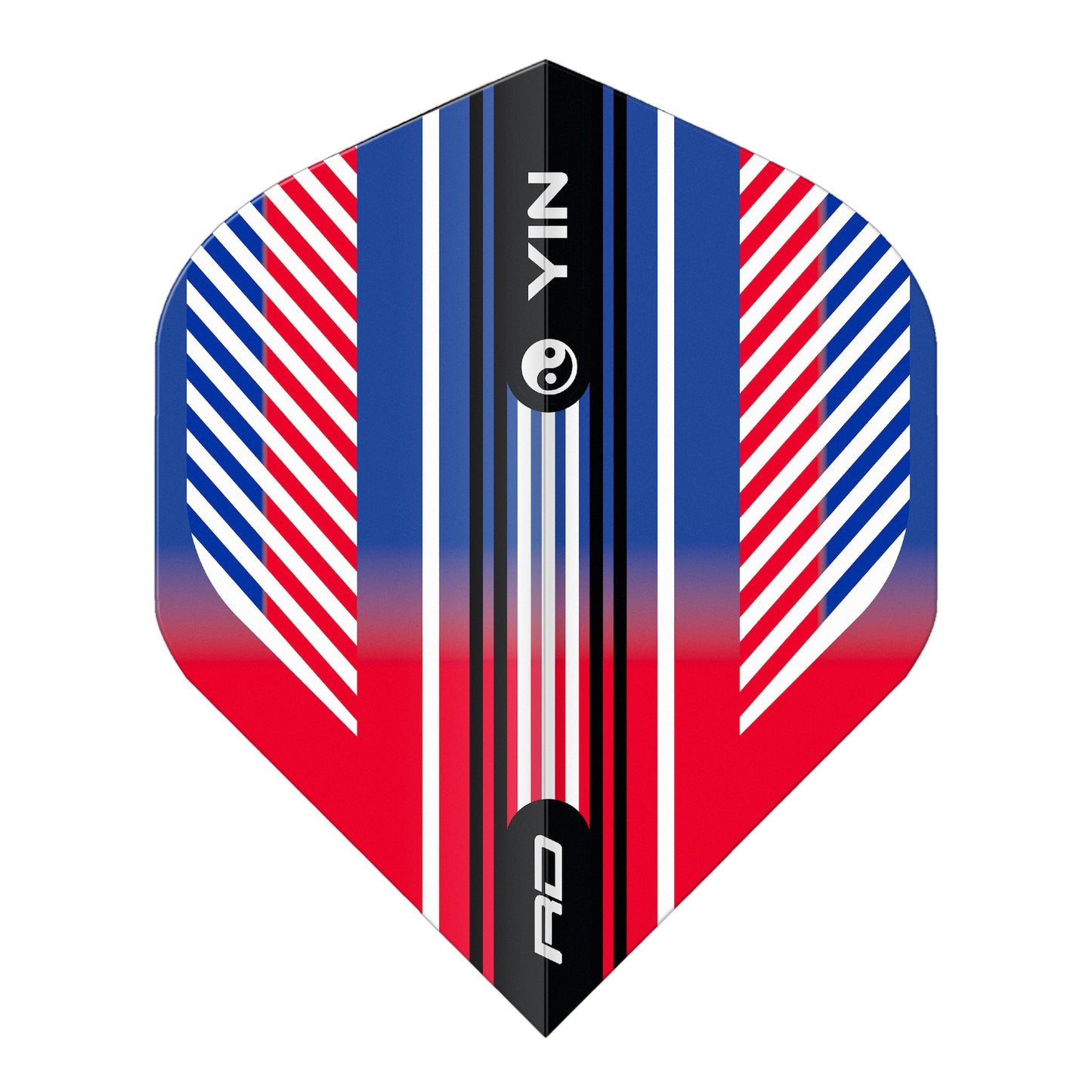 RED DRAGON - Red and Blue Yin Yang Dart Flights - Standard Shape