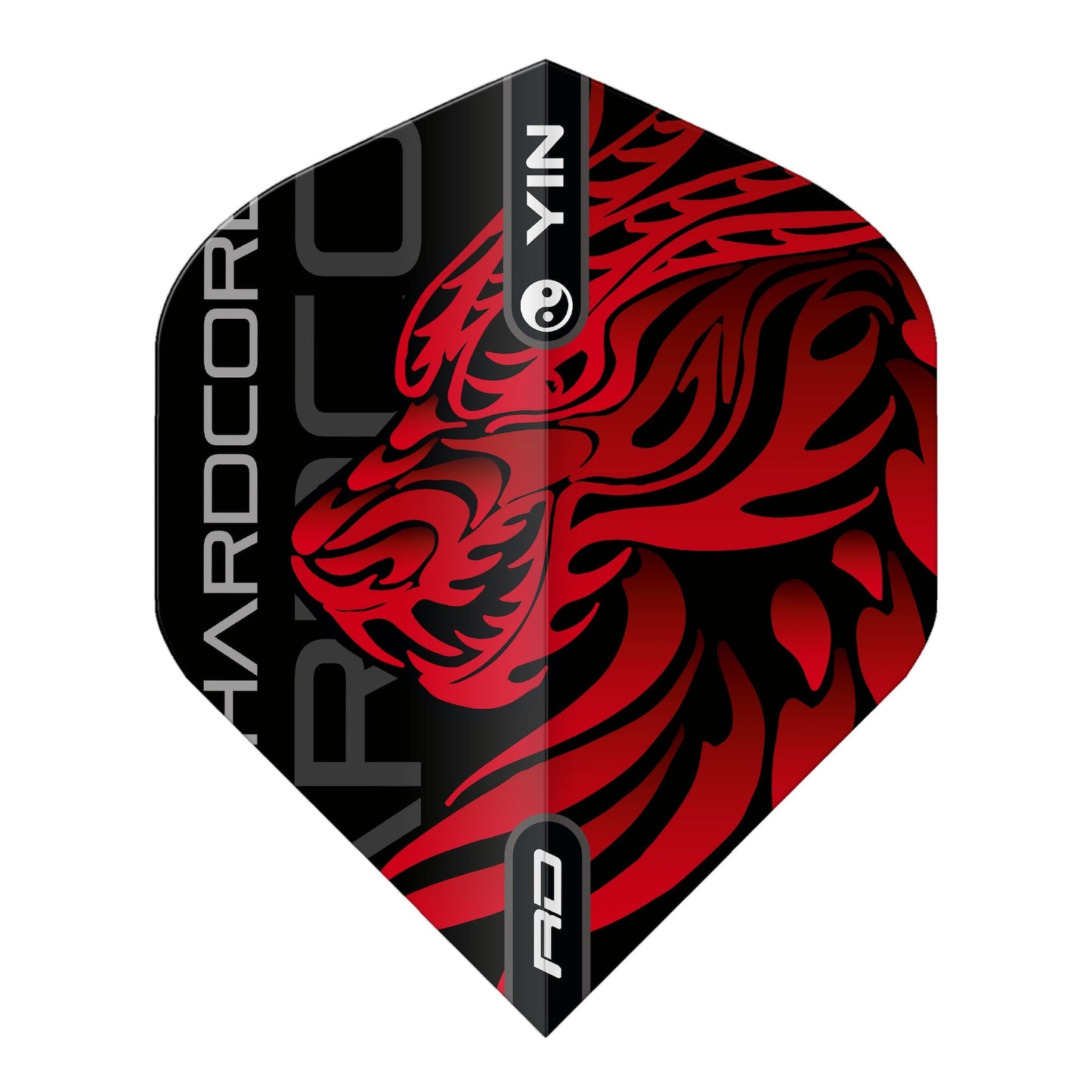 RED DRAGON - Jonny Clayton Gold and Red Yin Yang Dart Flights - Standard Shape