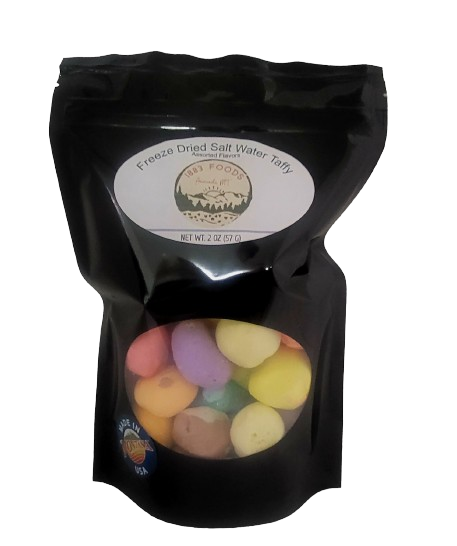 1883 Foods Freeze Dried Salt Water Taffy - Assorted - 2 OZ 12 Pack