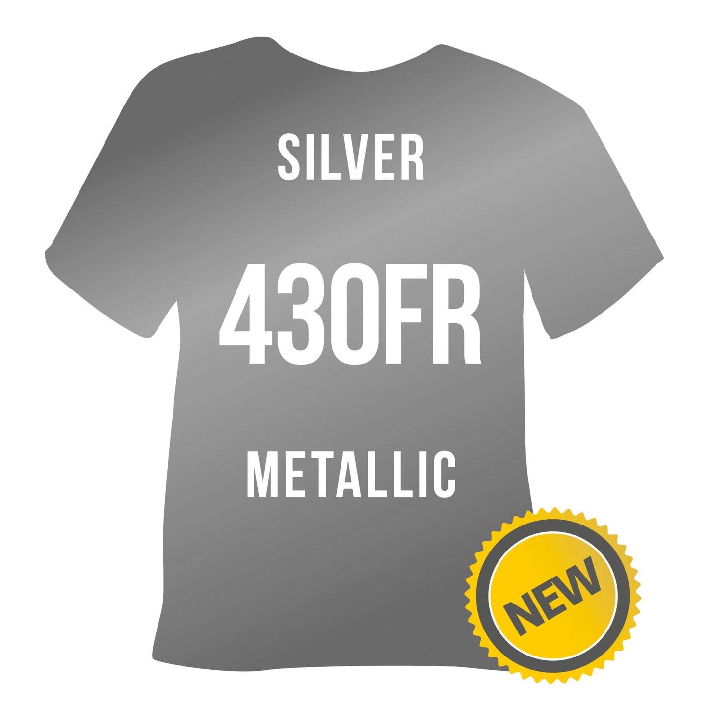430FR Silver Metallic POLI-FLEX® FLAME RETARDANT HTV