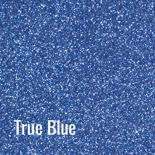 12" True Blue - Siser Glitter Heat Transfer Vinyl (HTV)