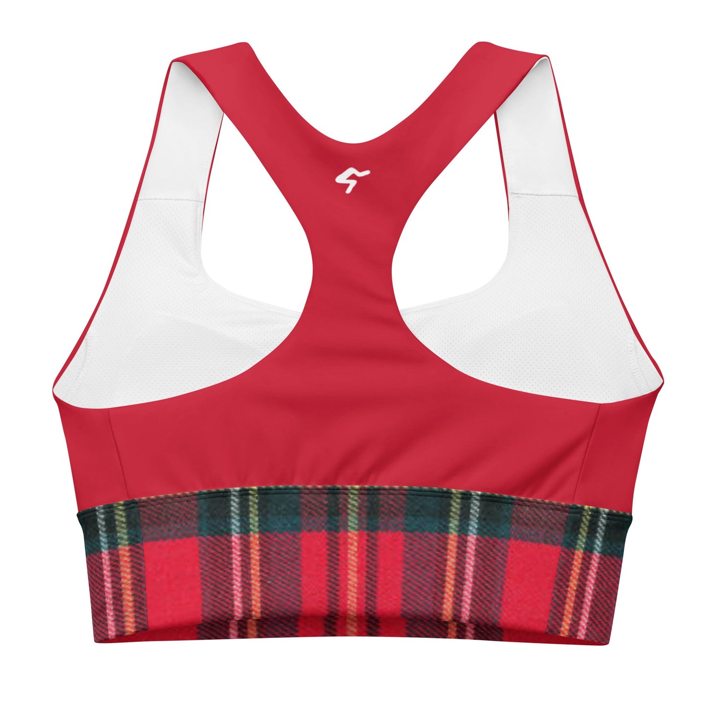 GymBum UK Caledonia Crimson Longline Sports Bra
