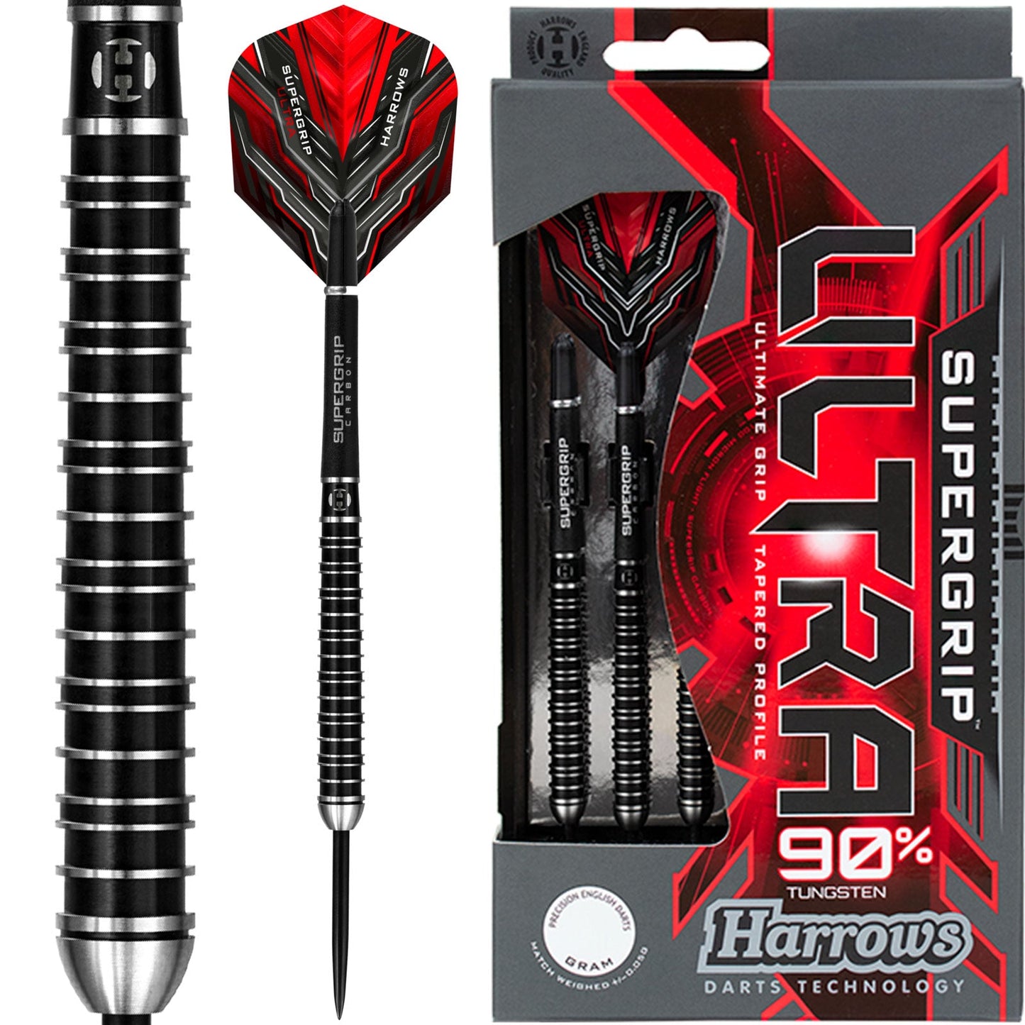 HARROWS - Supergrip Ultra Darts - 90% Tungsten - 22g