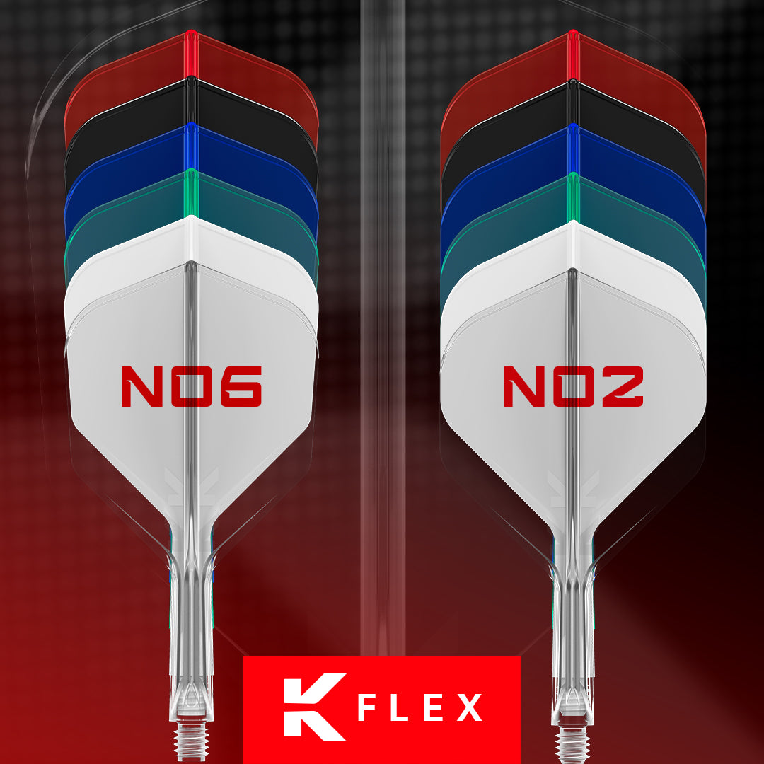 TARGET - K-FLEX All-In-One Moulded Flights NO2 Size - BLACK
