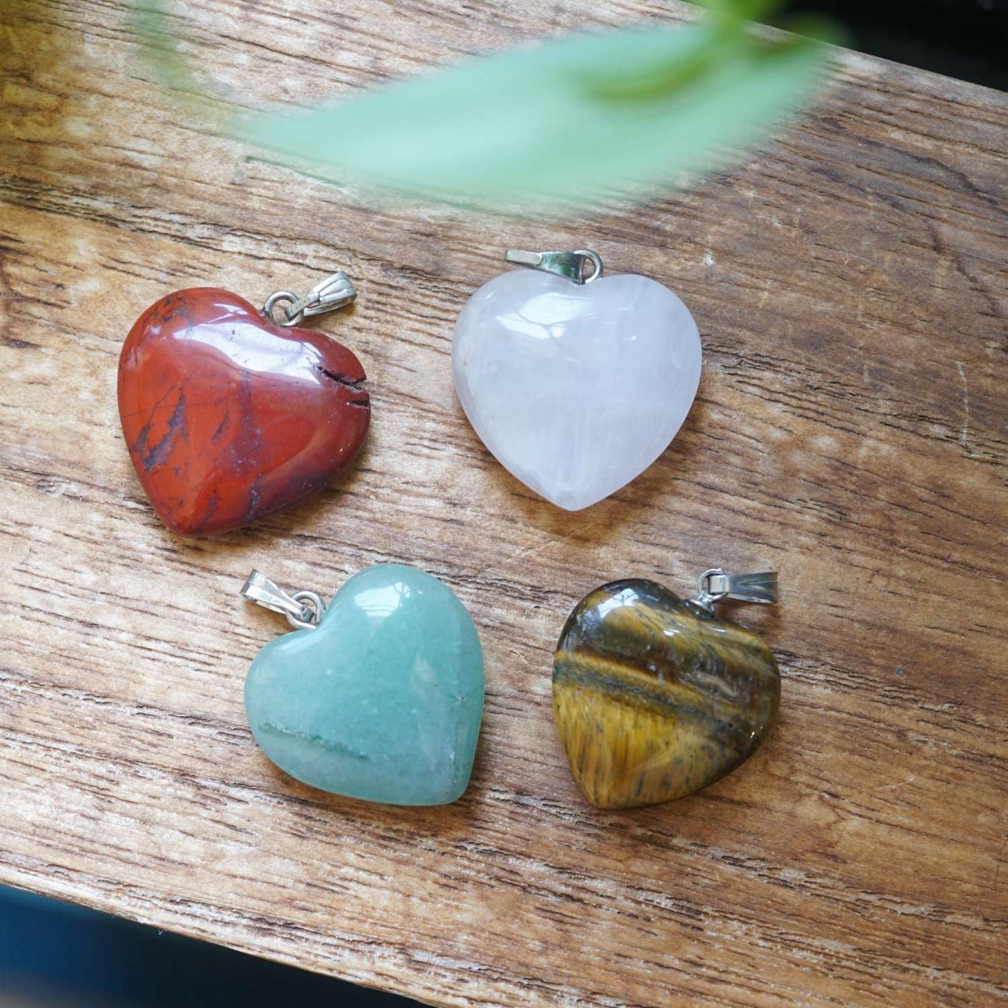 4 Crystal Heart Pendants (Free Gift)