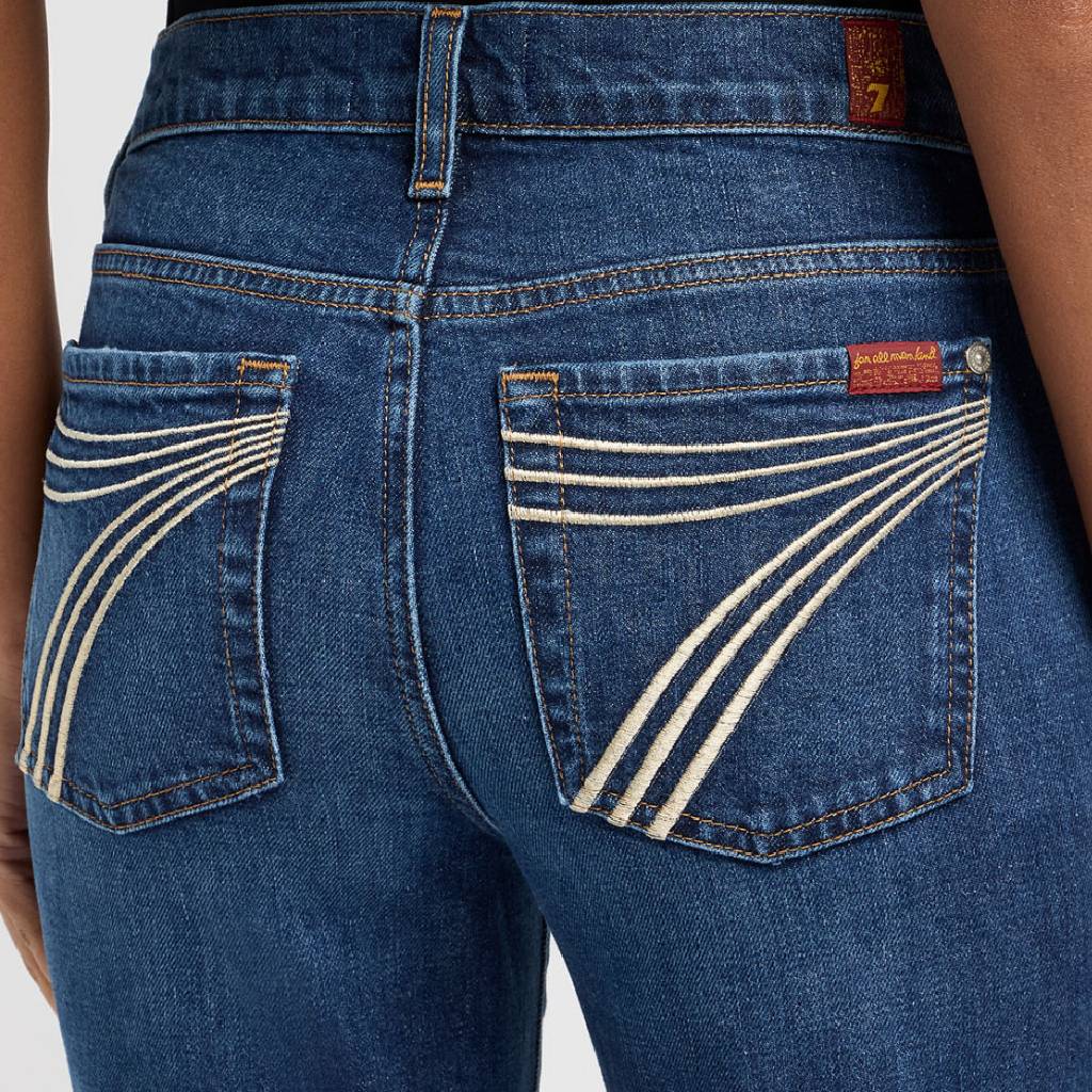 7 For All Mankind Dojo Tailorless Flare - Indiglow