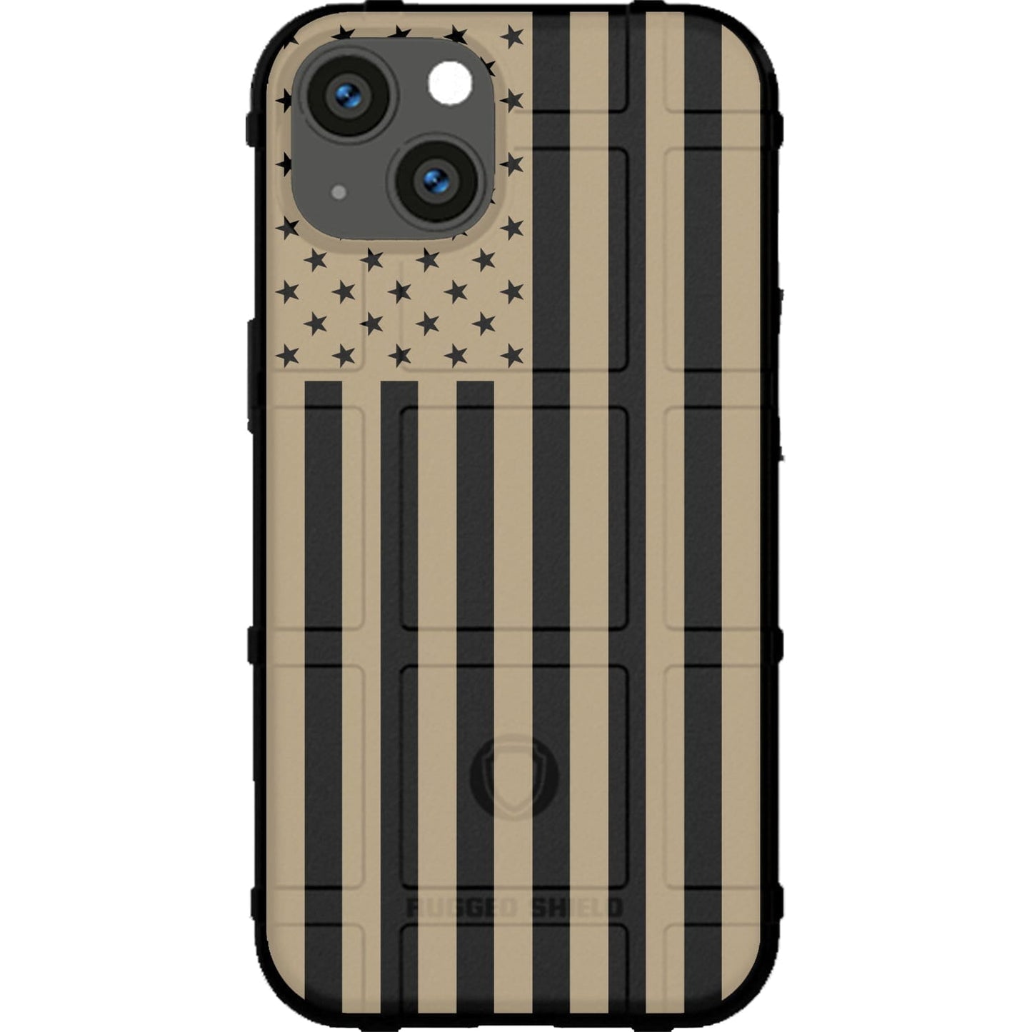 Assorted Color Printed US American Flags on Black Background Custom Printed Case Design for Apple, Samsung, Google & Motorola Phone Models