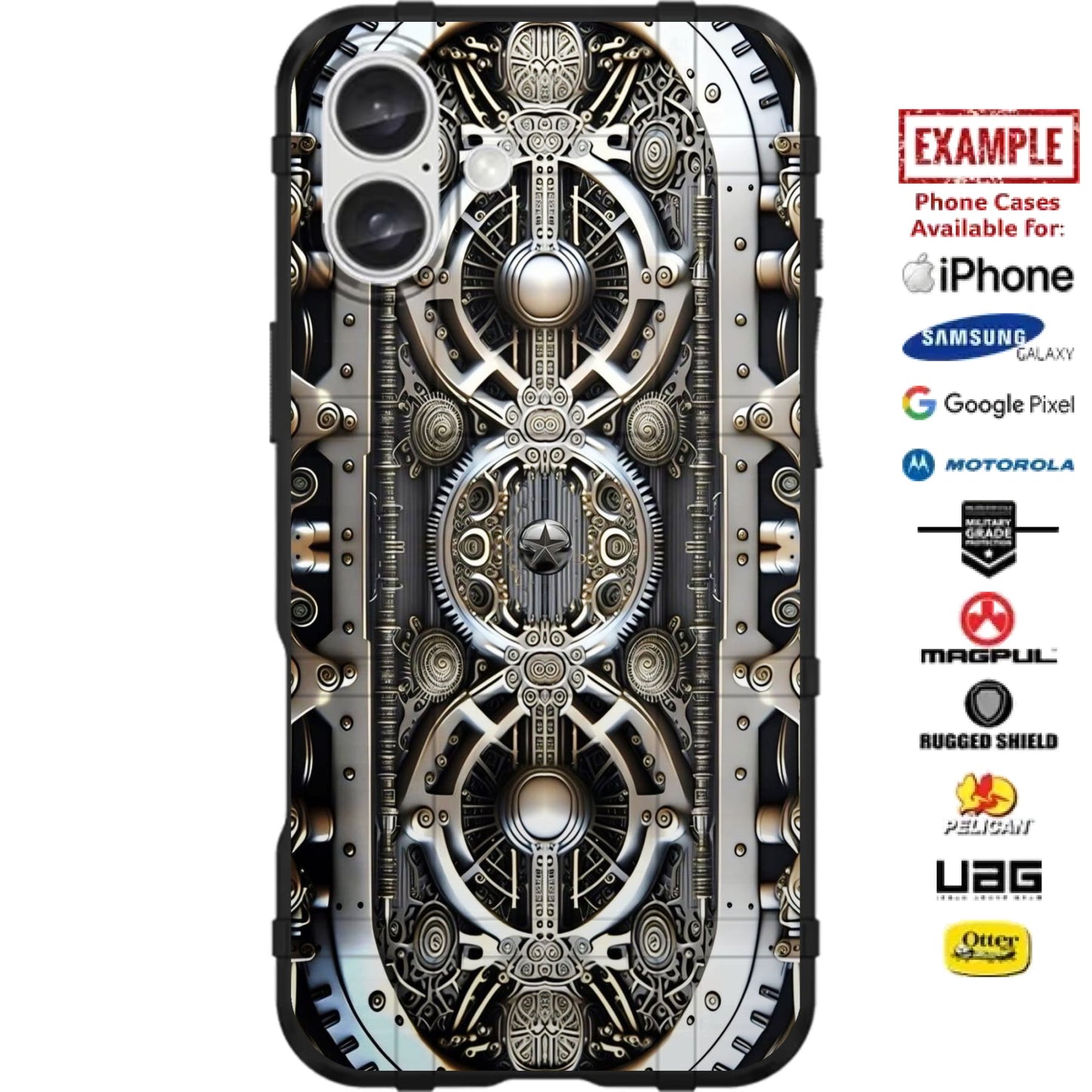 Alien Vault Door Custom Printed Case Design for Apple, Samsung, Google & Motorola Phone Models