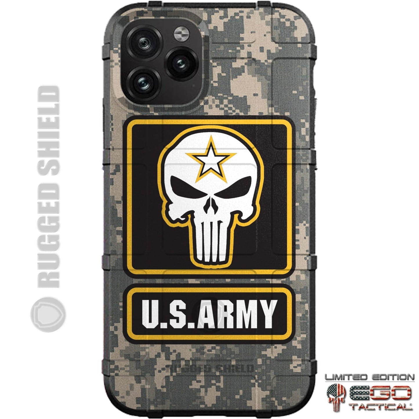 U.S. Army Punisher Logo Custom Printed Case Design for Apple, Samsung, Google & Motorola Phone Models