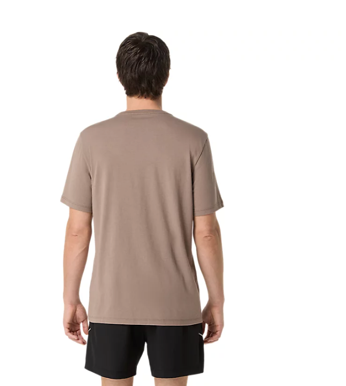 ASICS Men's PR Poly Cotton Tee Heather Grey Taupe (2011D028)