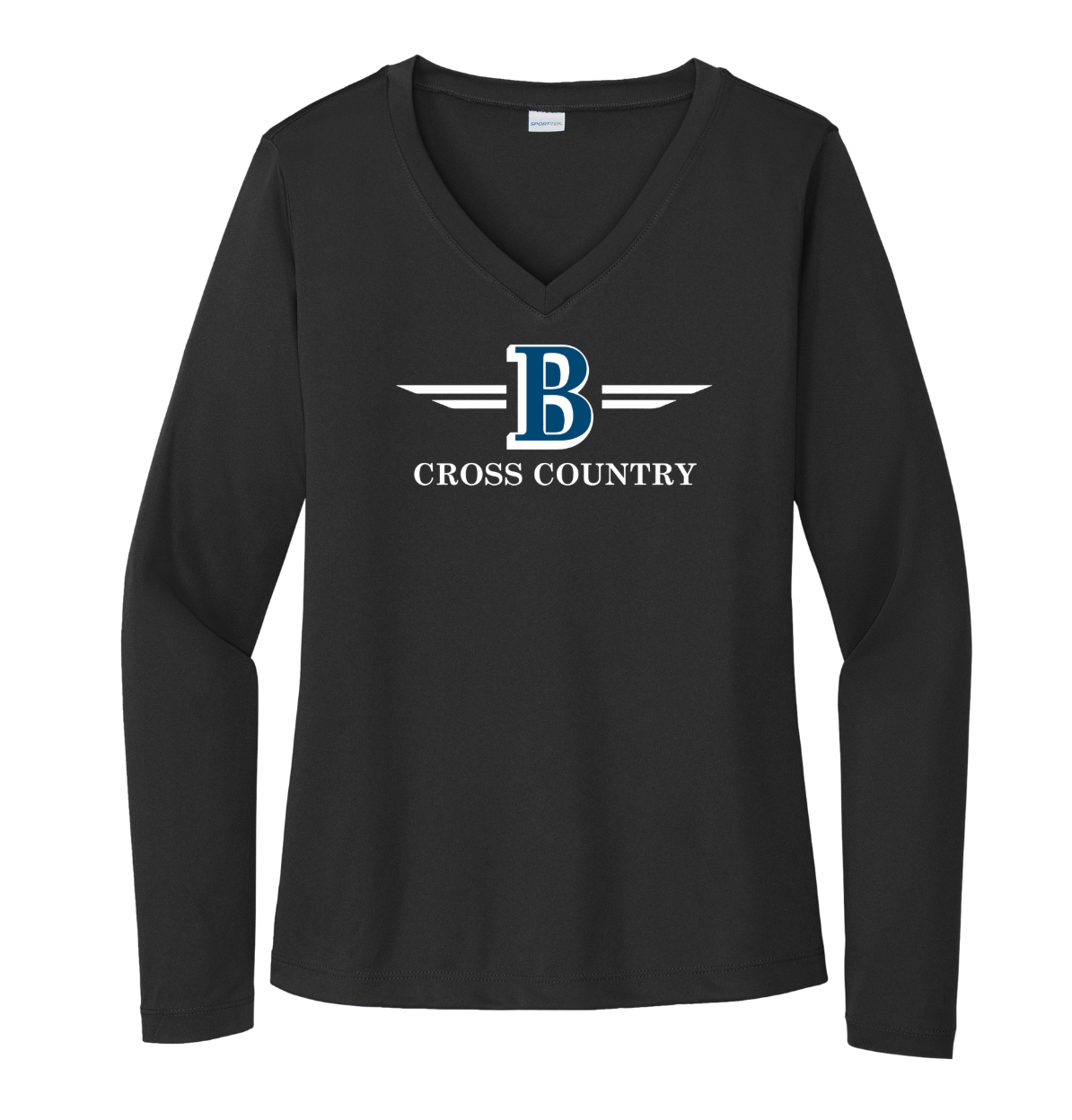 Bromfield Cross Country - Women's Long Sleeve Performance V-Neck Tee (LST353LS)