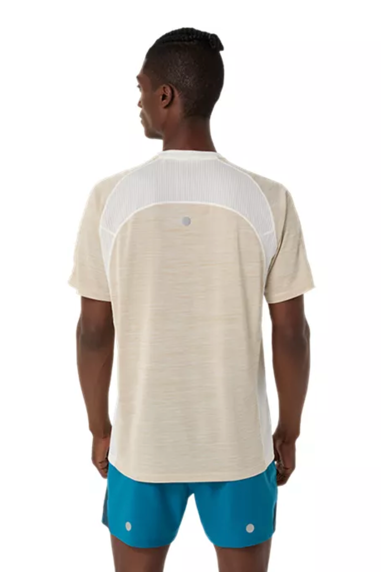 2027 ASICS Los Angeles Marathon-ASICS Men's Road SS Top Cream (2011D453) (LA27-04)