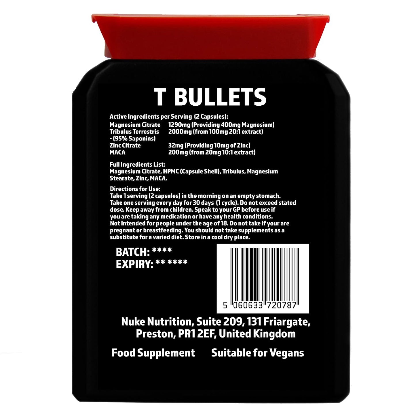 T Bullets Testosterone Booster for Men