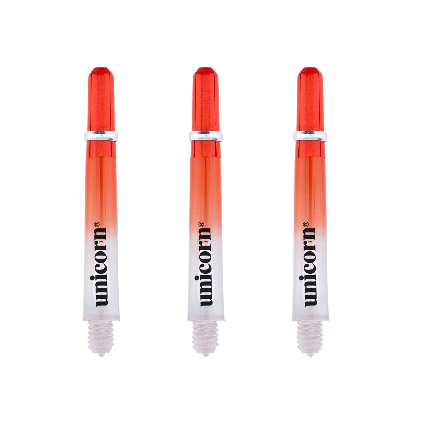 UNICORN - Gripper 4 Red Two Tone Shafts - Short - Medium - Long