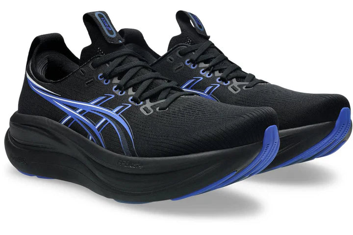 ASICS Men's GEL-NIMBUS 28 - BLACK/NEON BLUE