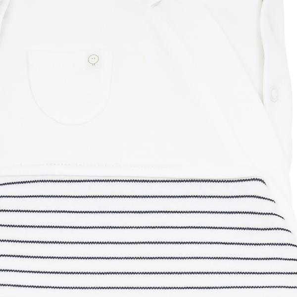 Grey Stripe Newborn Swaddle Bag