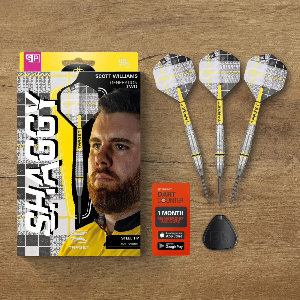 TARGET - 25g - Scott Williams G2 SP Steel Tip Darts - 90% Tungsten