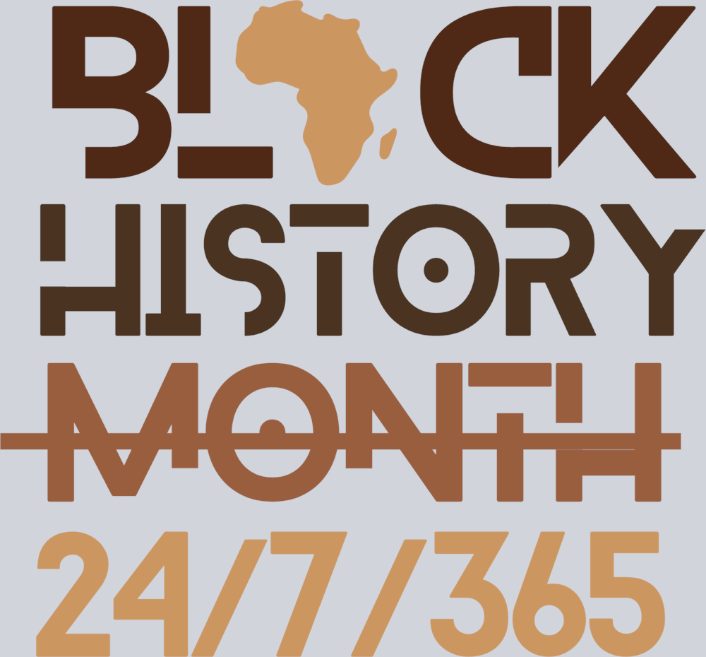 Black History Month 24-7-365 1 - STK00784 (DTF Transfers)