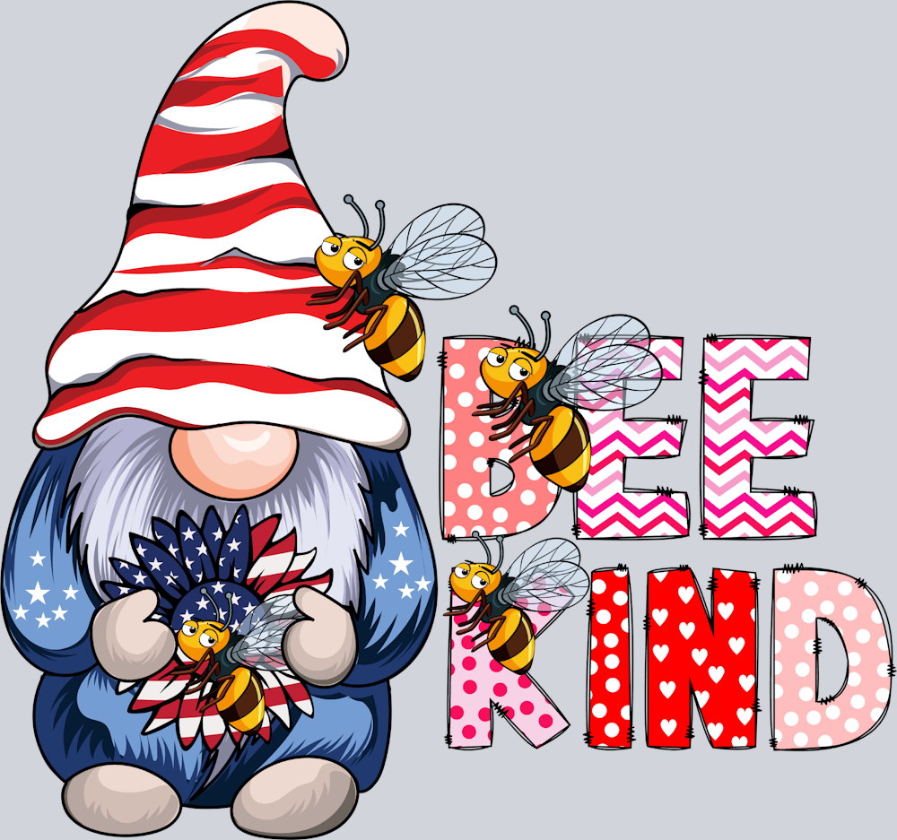 Bee Kind USA - STK00531 (DTF Transfers)