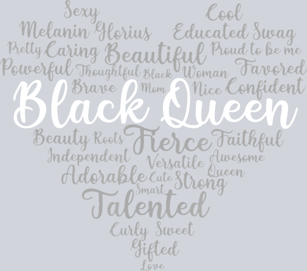 Black Queen Heart - STK00920 (DTF Transfers)