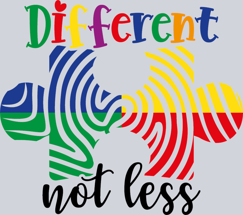 Autism Different Not Less - STK00309 (DTF Transfers)