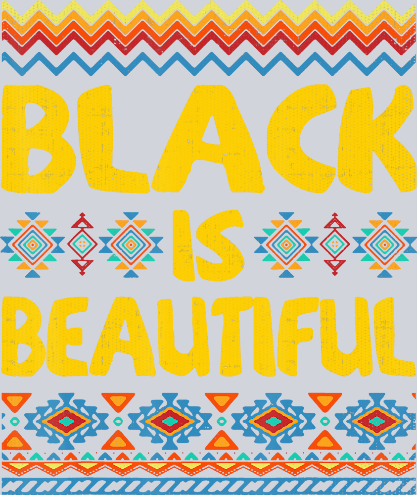 Black Is Beautiful Pattern Border - STK00823 (DTF Transfers)