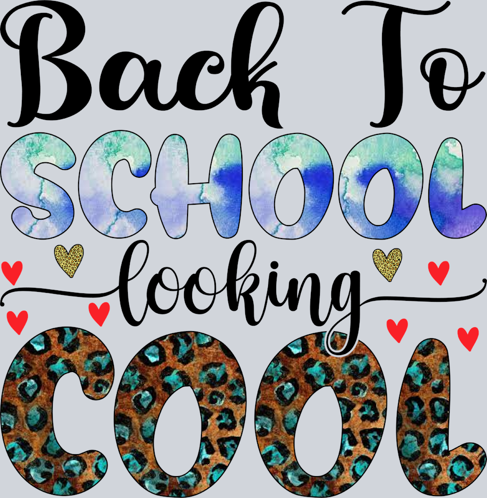 Back To School Looking Cool - STK00374 (DTF Transfers)