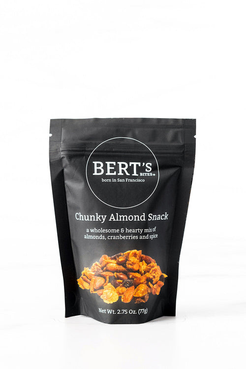 Bert's Bites Chunky Almond Snack, snack pack - 2.75 OZ 12 Pack