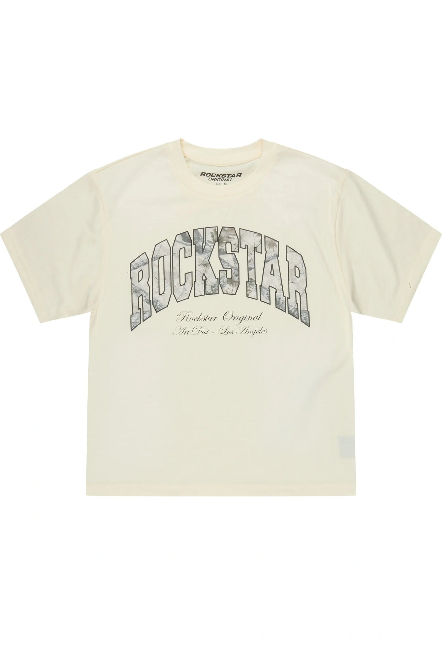 Boys Alas Beige Boxy Tee