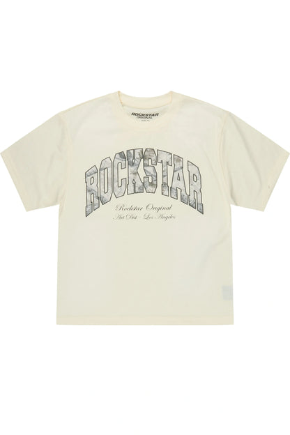 Boys Alas Beige Boxy Tee