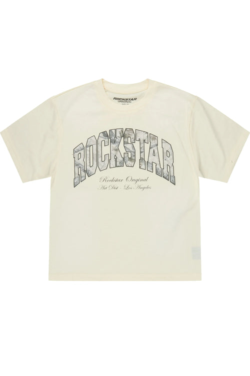 Boys Alas Beige Boxy Tee