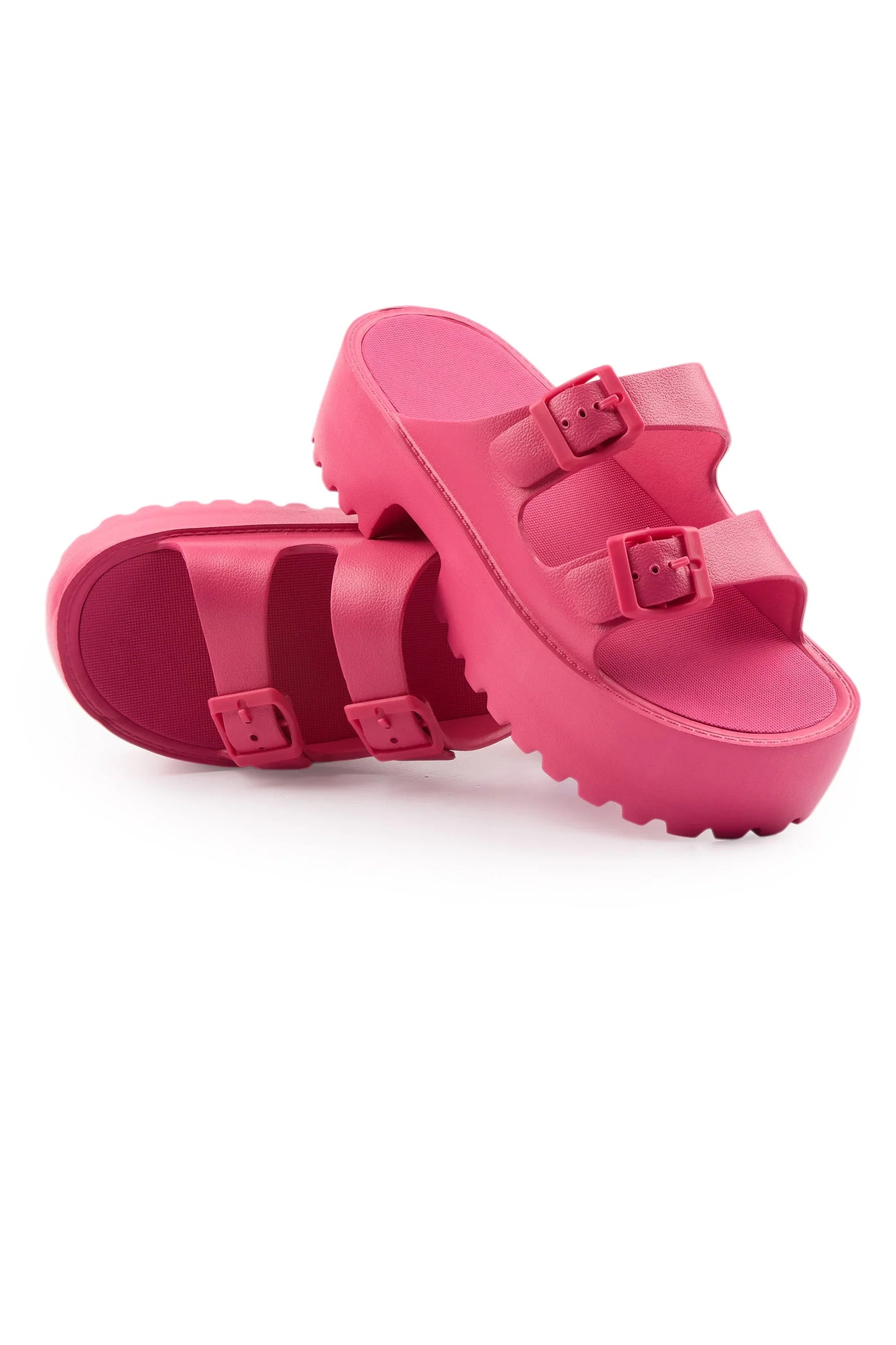 Antwona Fuchsia Platform Sandals