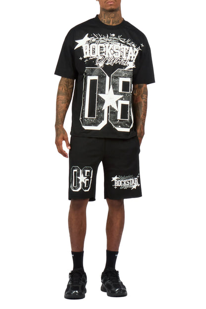 Allstar Black/White T-Shirt Short Set
