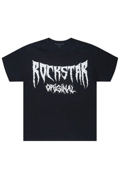 Andreas 2.0 Black/White Rhinestone T-Shirt